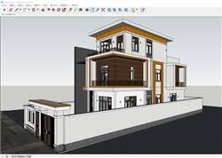 西亚住宅别墅的sketchup模型