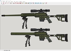 射击玩具的sketchup模型