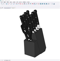菜刀架的sketchup模型