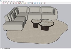 L形沙发的sketchup模型