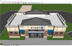 外国银行的sketchup模型