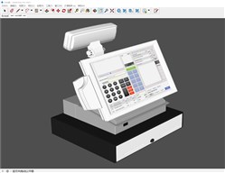 收银机的sketchup模型