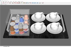 茶杯的sketchup模型