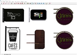 广告灯箱的sketchup模型