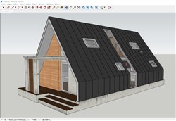 三角屋度假酒店民宿的sketchup模型