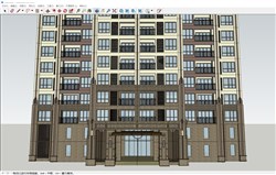 新古典高层单元楼的sketchup模型