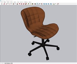 办公椅旋转椅的sketchup模型