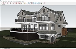 欧洲山地别墅的sketchup模型