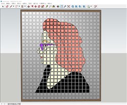立体装饰画的sketchup模型