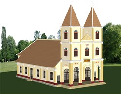 泰国教堂建筑的sketchup模型