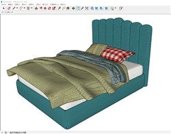儿童床铺的sketchup模型