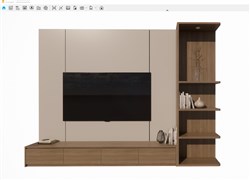 极简电视柜的sketchup模型