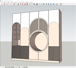 儿童柜子衣柜玩具柜的sketchup模型