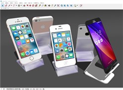 手机支架展示售卖的sketchup模型