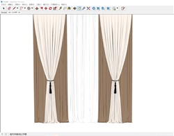 欧式窗帘的sketchup模型