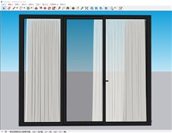落地门窗的sketchup模型