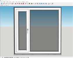 玻璃窗户的sketchup模型