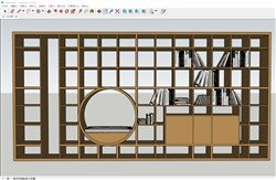 书架书柜的sketchup模型