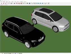 宝马和大众汽车的sketchup模型