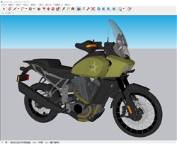 超酷的摩托车的sketchup模型
