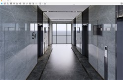 电梯厅电梯间的sketchup模型