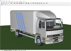 箱式小货车的sketchup模型