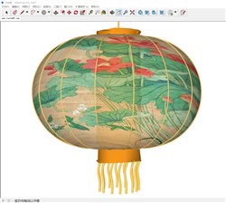 装饰灯笼的sketchup模型