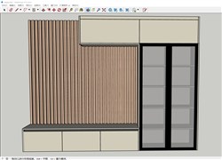 进门柜换鞋柜的sketchup模型