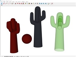儿童装饰仙人掌的sketchup模型