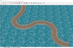 景观栈道桥的sketchup模型