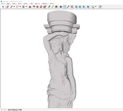 女像柱??雕塑的sketchup模型
