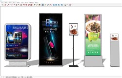 点菜广告牌销售展示牌的sketchup模型