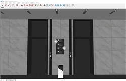 电梯间电梯厅的sketchup模型