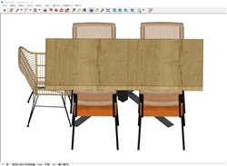 餐桌椅家具的sketchup模型