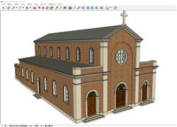 教堂内部的sketchup模型