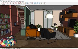 欧式客厅沙发的sketchup模型