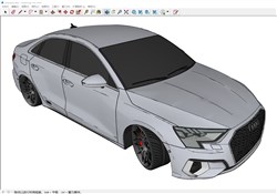奥迪汽车的sketchup模型