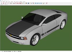 雪佛兰汽车的sketchup模型
