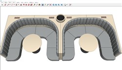 卡座沙发的sketchup模型