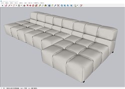L形沙发的sketchup模型