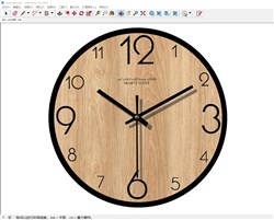 时钟挂钟的sketchup模型