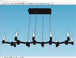 枝形吊灯的sketchup模型