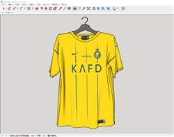 足球服运动服的sketchup模型