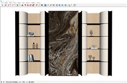 酒柜背景墙的sketchup模型