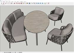 沙发家具的sketchup模型