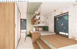 儿童房间的sketchup模型