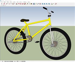 自行车单车的sketchup模型