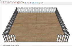 室内围栏的sketchup模型