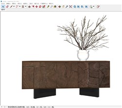 矮柜边柜的sketchup模型
