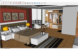 房间卧室的sketchup模型